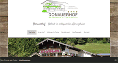 Desktop Screenshot of donauerhof.de